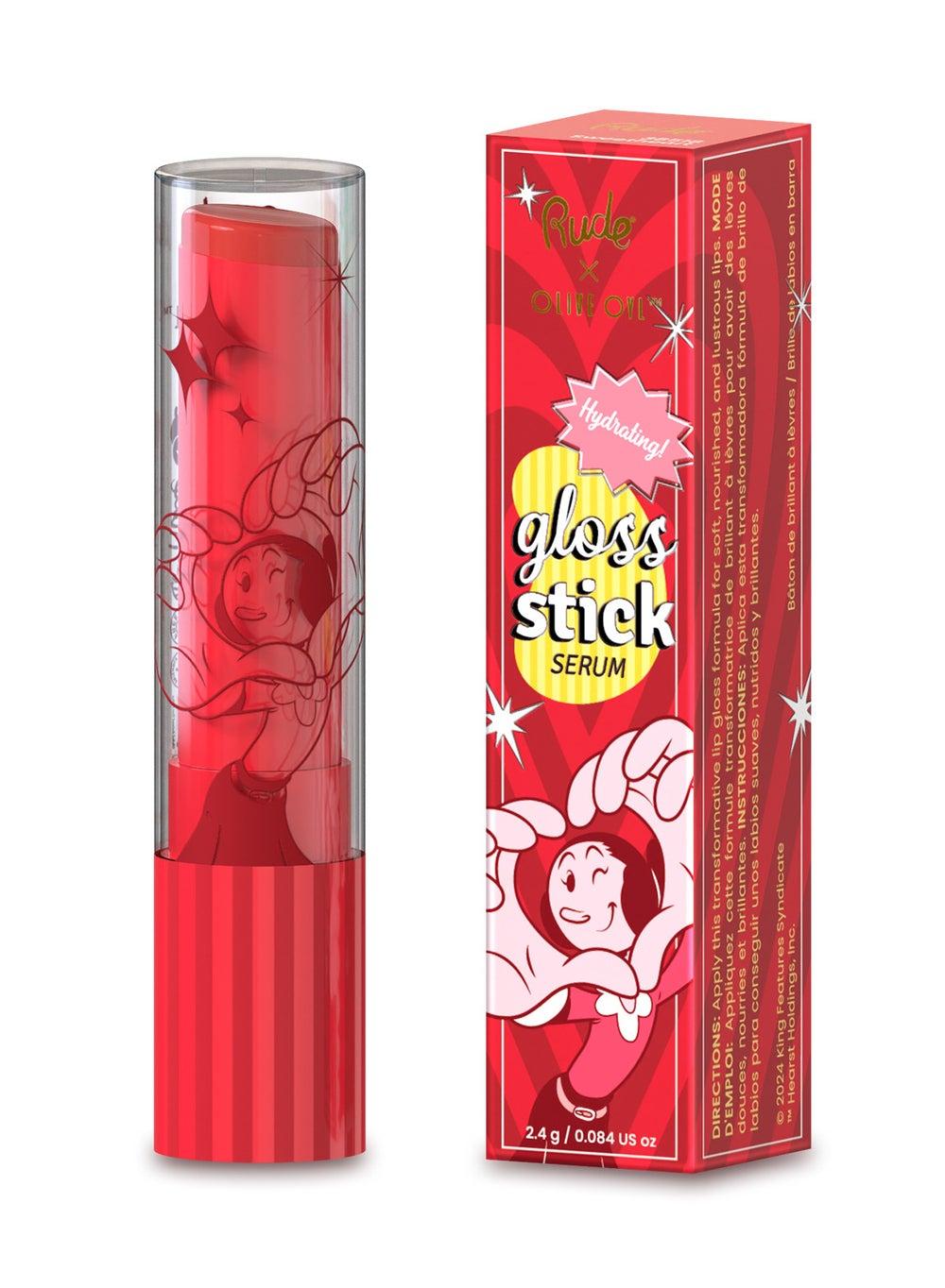 Rude Olive Oyl Gloss Stick Serum – Sweetheart Tint - Image 1