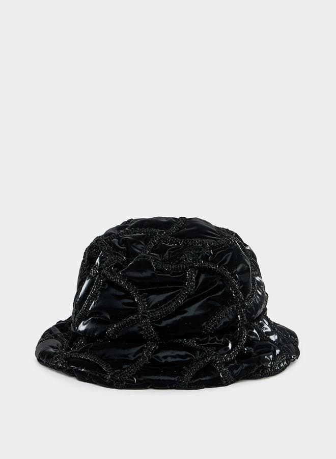 Styli Embellished Bucket Hat: Chic Accessory for Her - Image 1