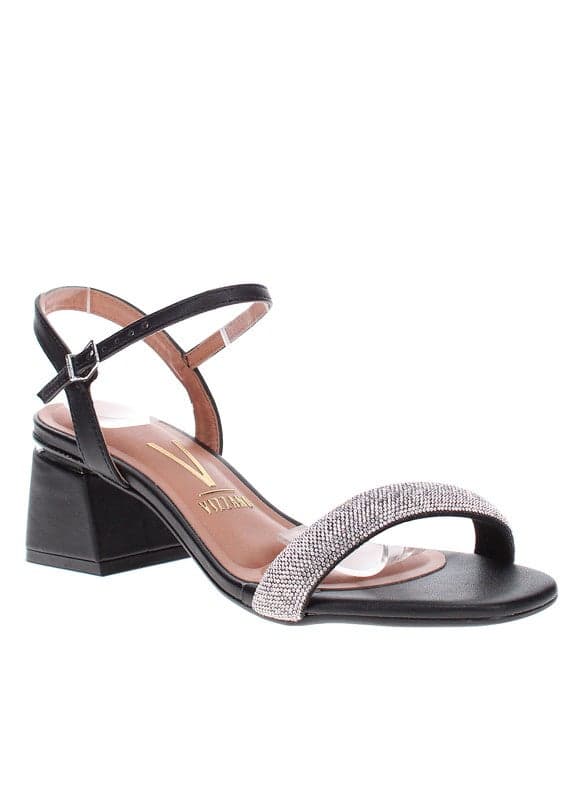 Elegant Mid Heel Slingback Sandals with Ankle Strap - Image 1