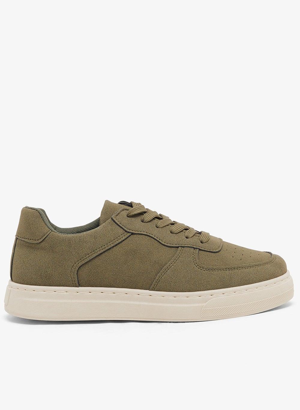 Tif020 Green Casual Court Sneakers for Men - Image 1