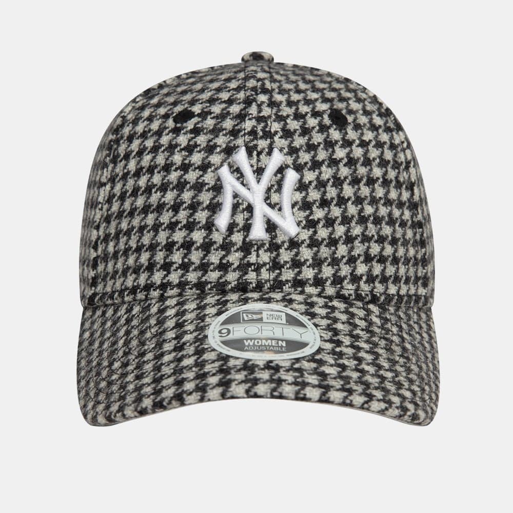Elegant New York Yankees Houndstooth 9FORTY Women's Cap - Image 1