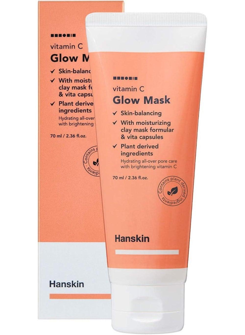Hanskin Vitamin C Glow Mask 70Ml - Radiant Skin Enhancer - Image 1