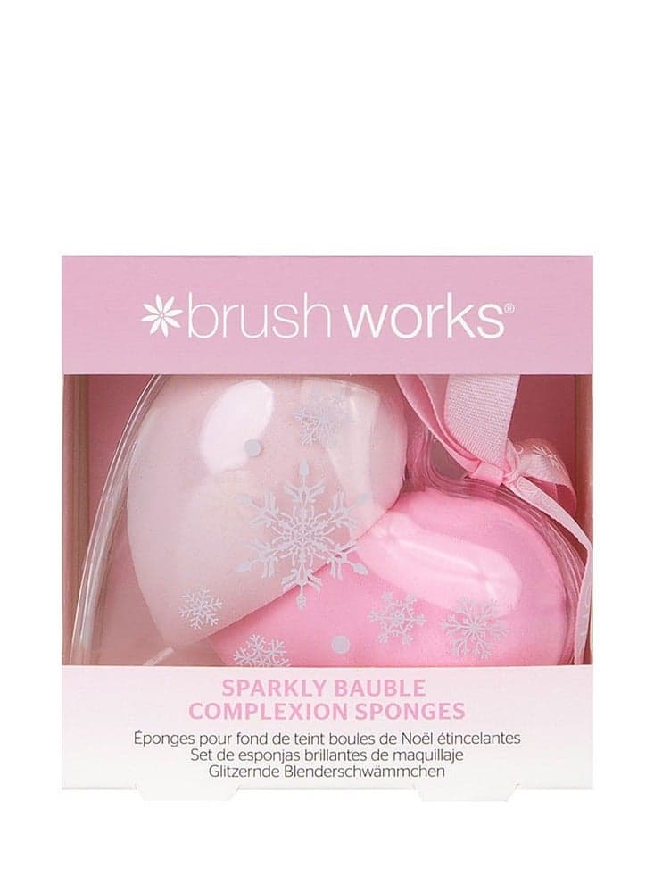 Brushworks Sparkly Bauble Pink Complexion Sponges, 2-Pack - Image 1