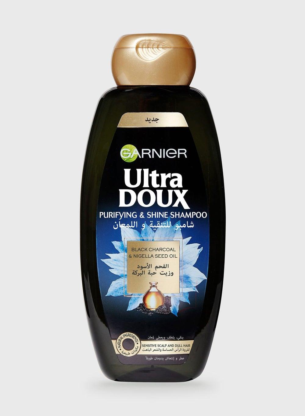 Garnier Ultra Doux Shine & Purify Shampoo 200Ml - Image 1