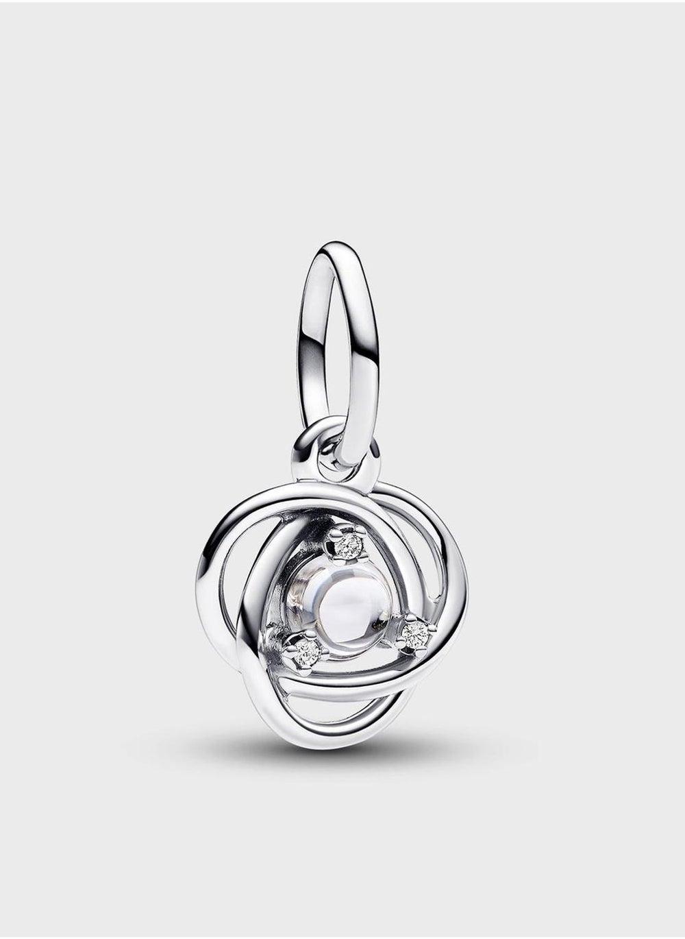 PANDORA Sterling Silver Eternity Circle Charm with Cubic Zirconia - Image 1