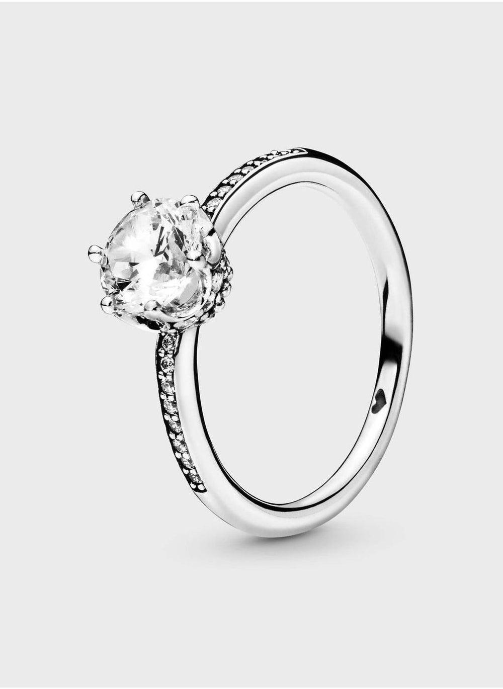 PANDORA Clear Sparkling Crown Solitaire – Radiant Elegance - Image 1