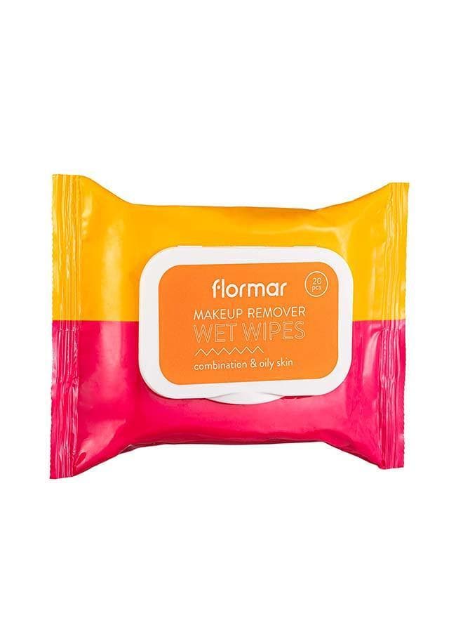 Flormar Wet Wipes for Oily & Combination Skin, 20 Ct - Image 1