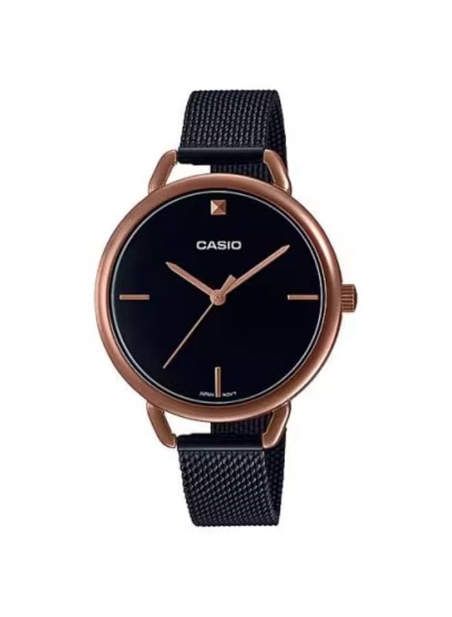 CASIO LTP-E415MBR-1CDF Elegance in Mesh Rose Gold Watch - Image 1