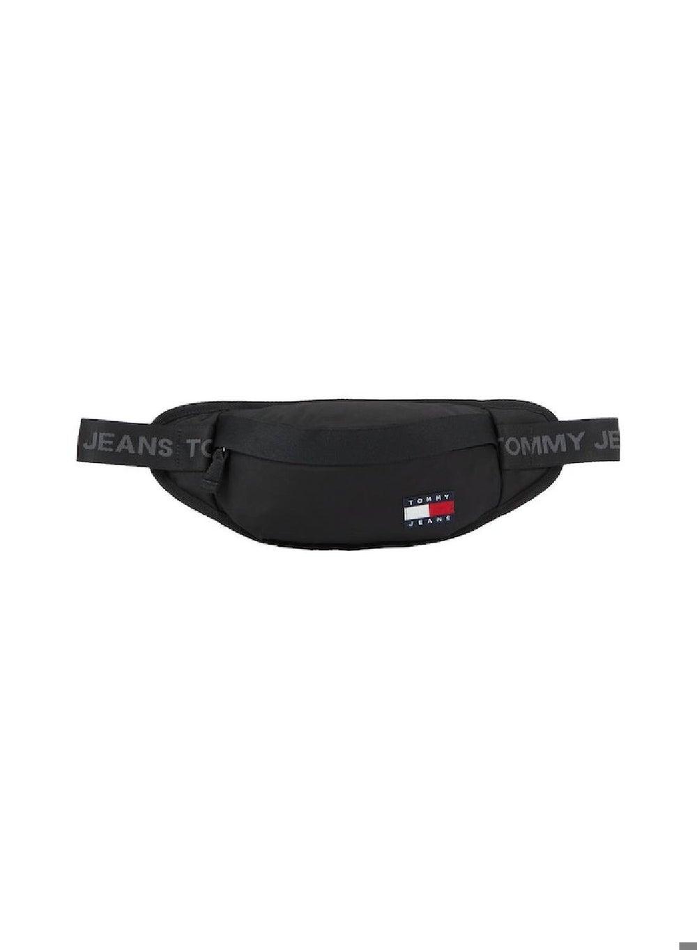 TOMMY JEANS Sleek Black Crossover Waist Bag for Men - Image 1