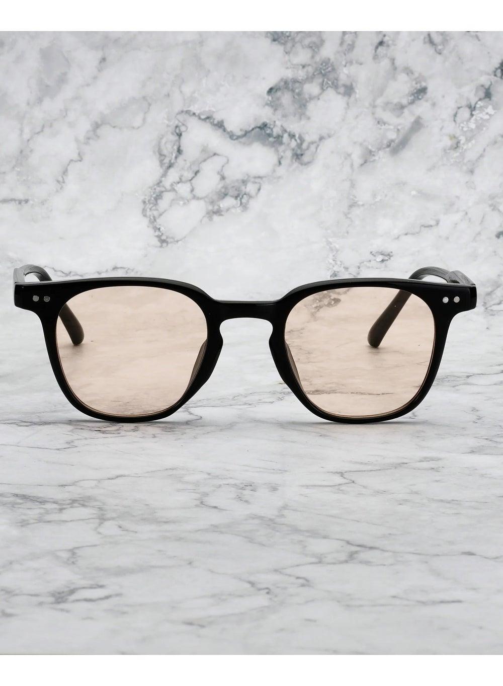 Explicit Poets 7EP5 ROGER Black - Peach Chic Unisex Sunglasses - Image 1