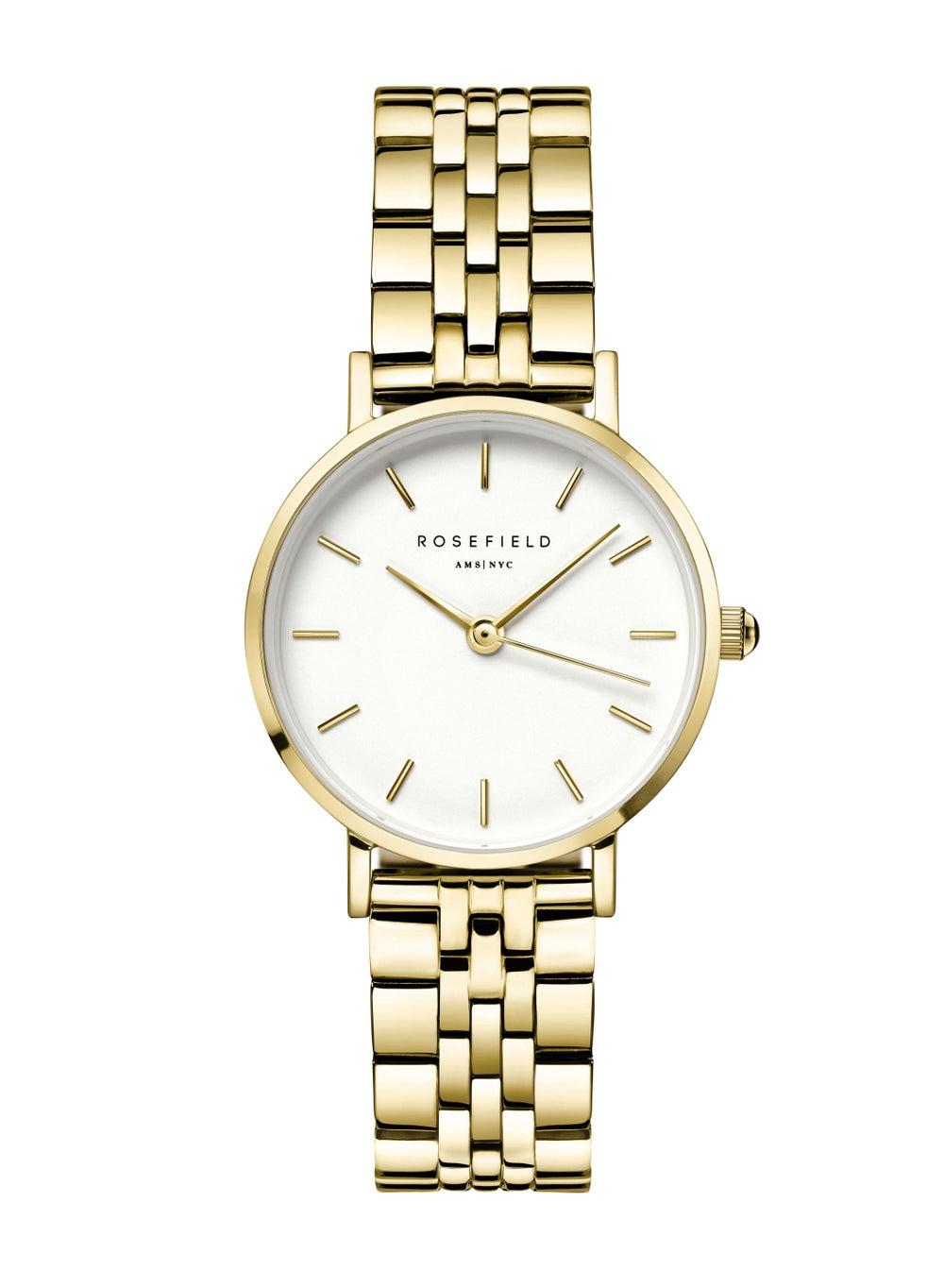 RoseField 26WSG-267 Elegance: Petite Gold & White Women's Watch - Image 1