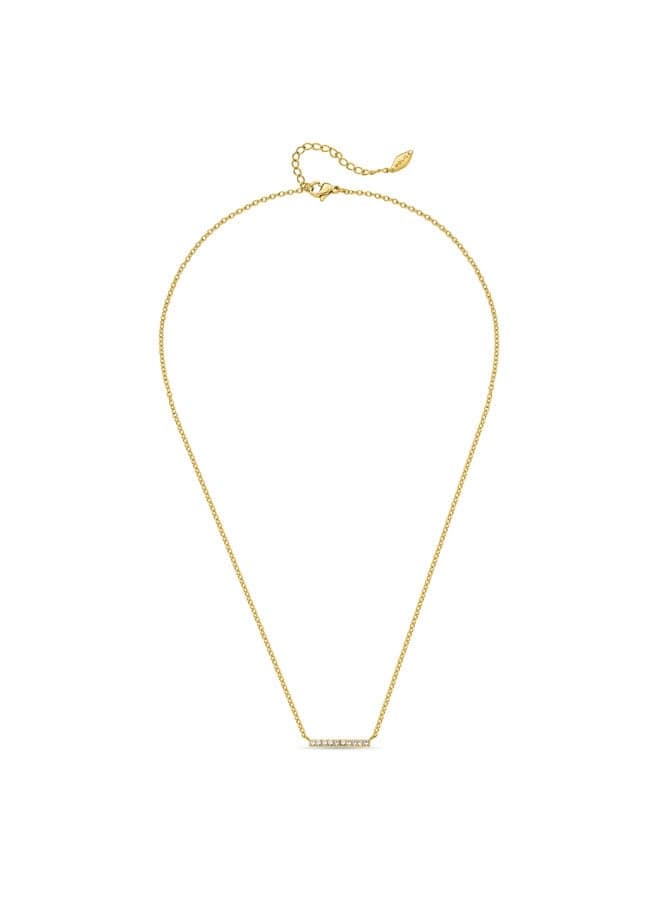 POLICE Medellin Gold-Plated Crystal Line Necklace - Image 1
