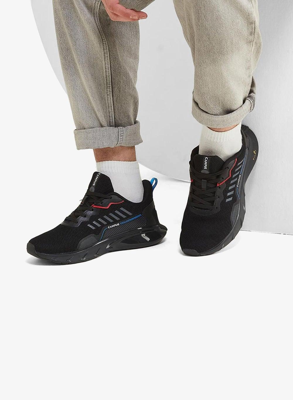 Campus 22G 827 Blk/Red Men's Running Sneakers – Effortless Style - Image 1