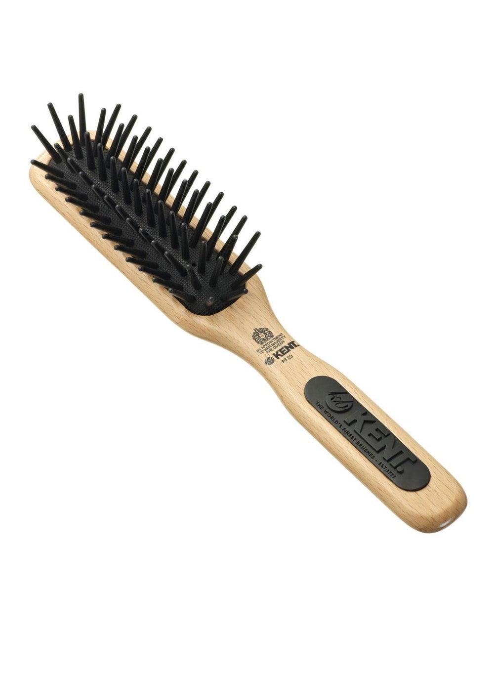 Kent PF20 Elegant Beechwood Detangling Midi Hair Brush - Image 1