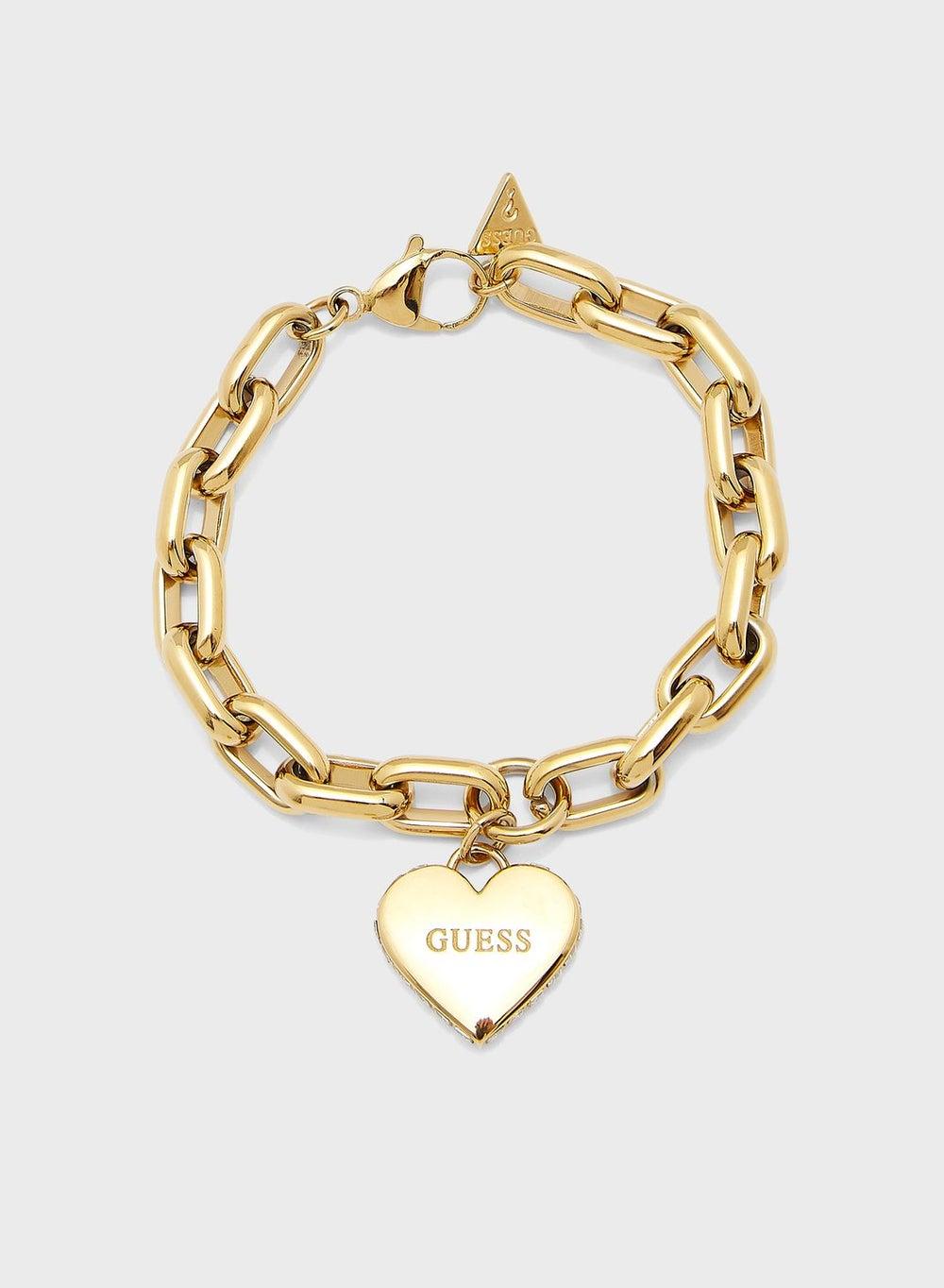 GUESS Elegant Chain Bracelet with Heart Charm - Image 1