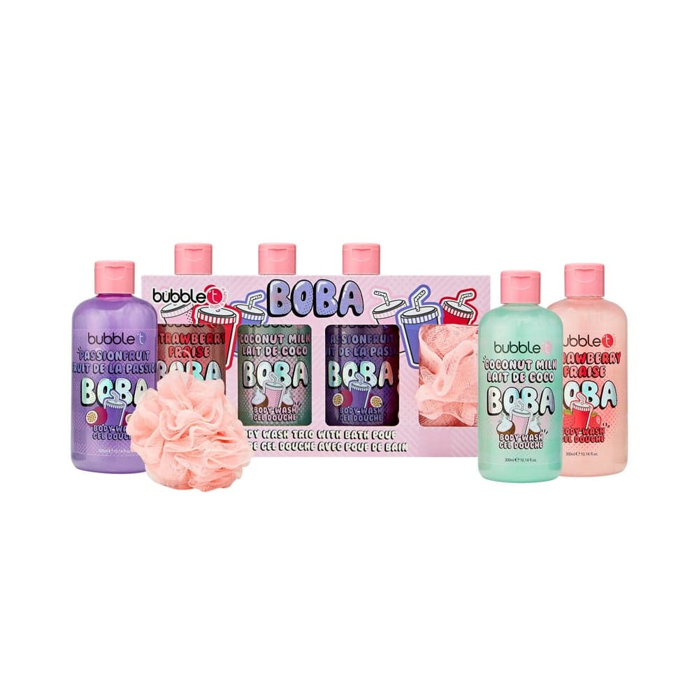 Luxurious 3-Piece Body Wash Set USBO1001 with Puff - Image 1