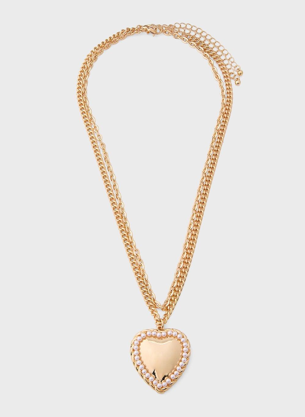 ELLA Heart Duo Pendant Necklaces Set for Women - Image 1
