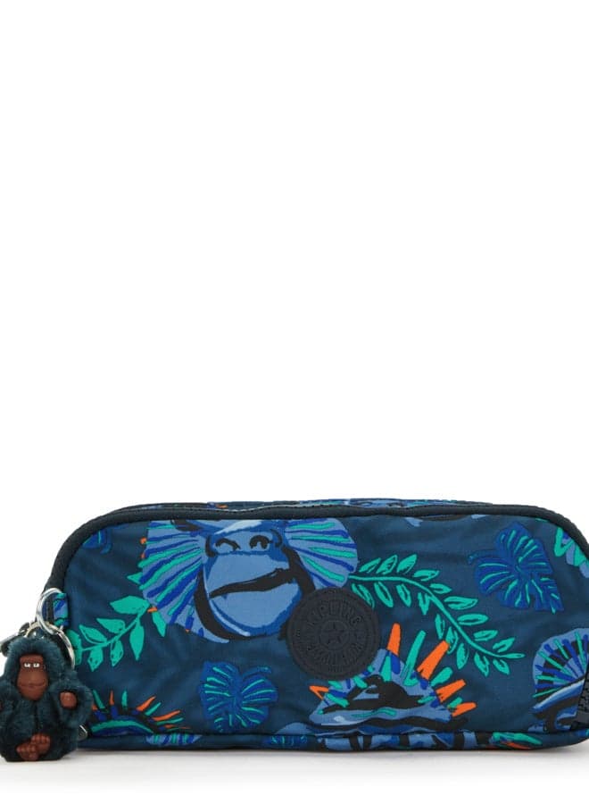 Kipling Gitroy Blue Monkey Fun Large Pencil Case - Image 1