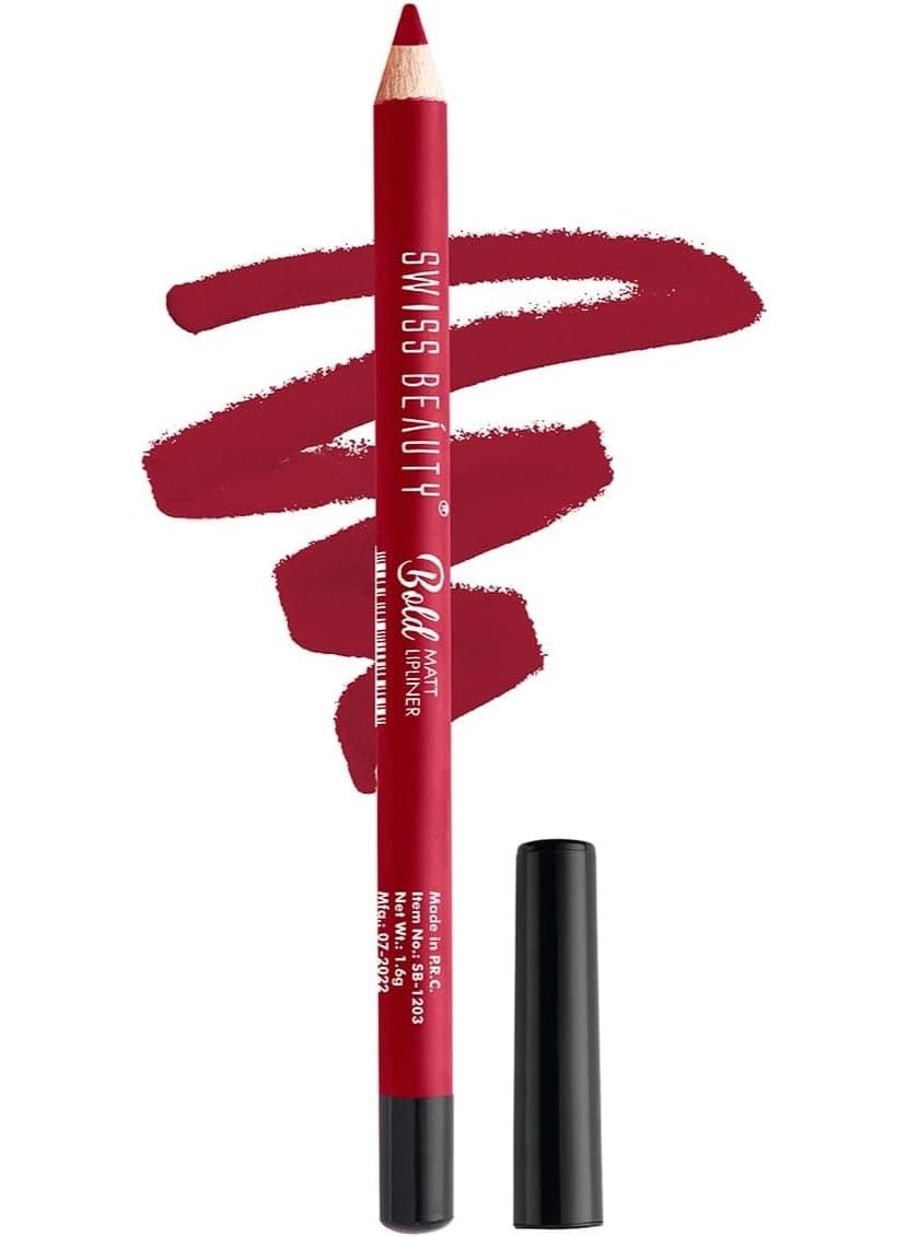 Swiss Beauty Bold Matt Lip Liner Maroon-07 | 1.6gm - Image 1