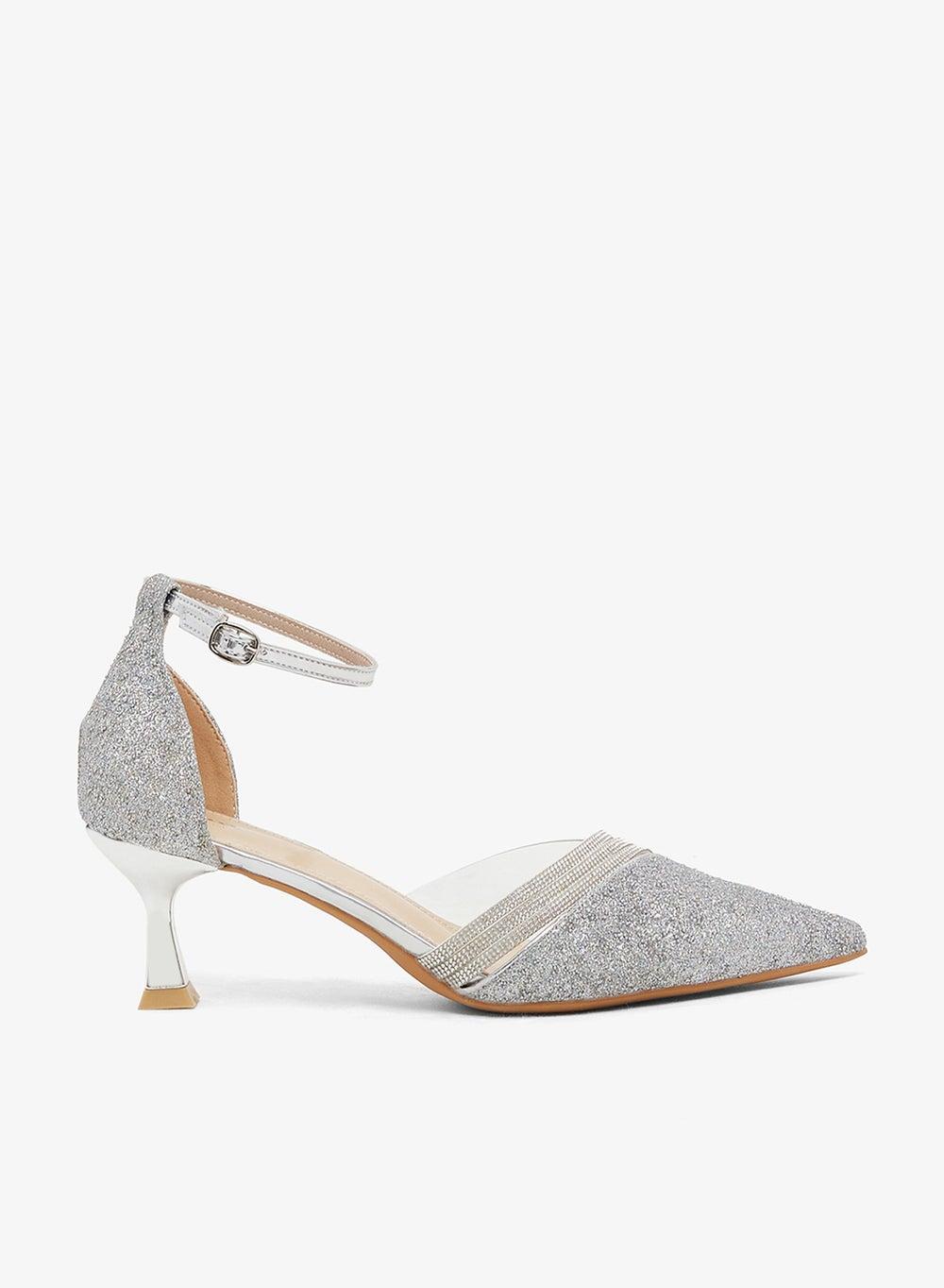 Elegant Silver Sling Back Classic Pumps Vhlx2505226 - Image 1