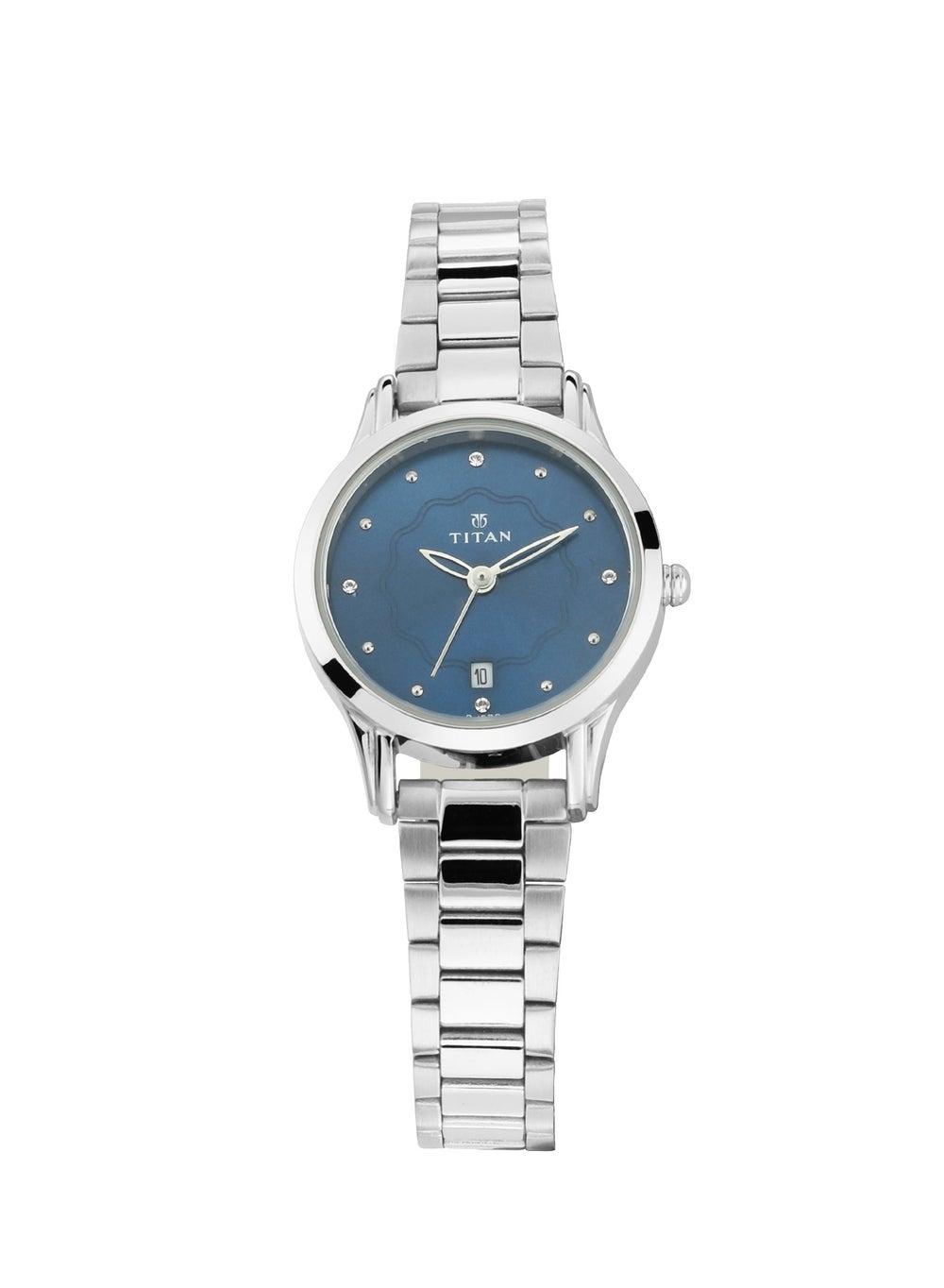 Titan Quartz Women's Watch - Blue Analog Elegance - Image 1
