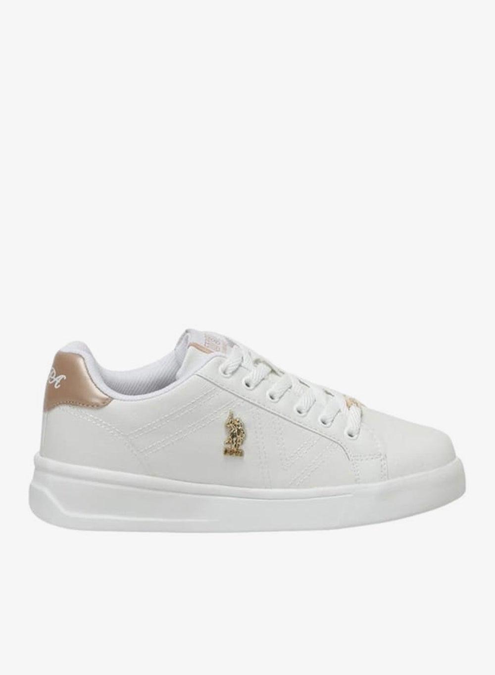 Elegant A10193787212010White Lace-Up Sneakers for Women - Image 1