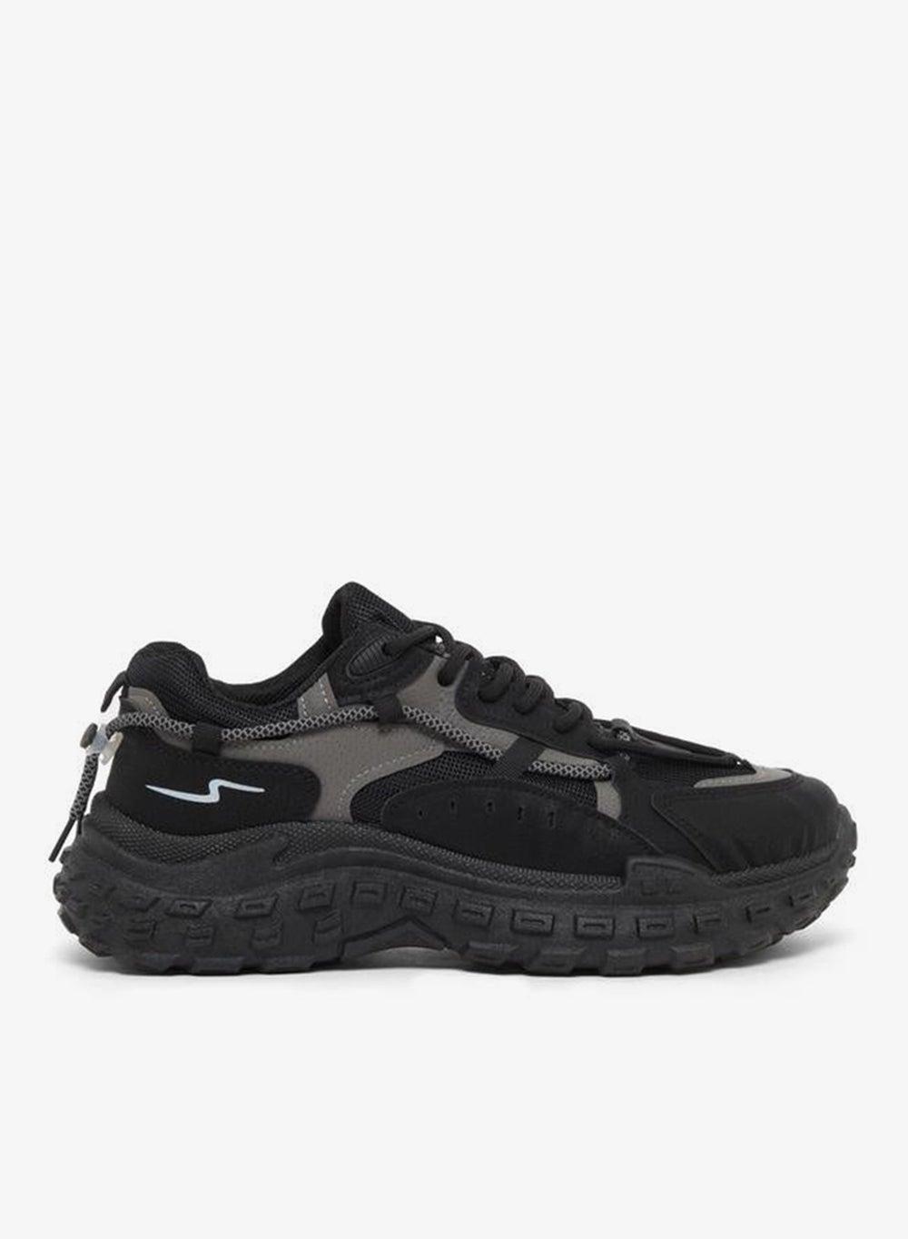 Styli Abstract Lace Design Chunky Men's Sneakers - Image 1