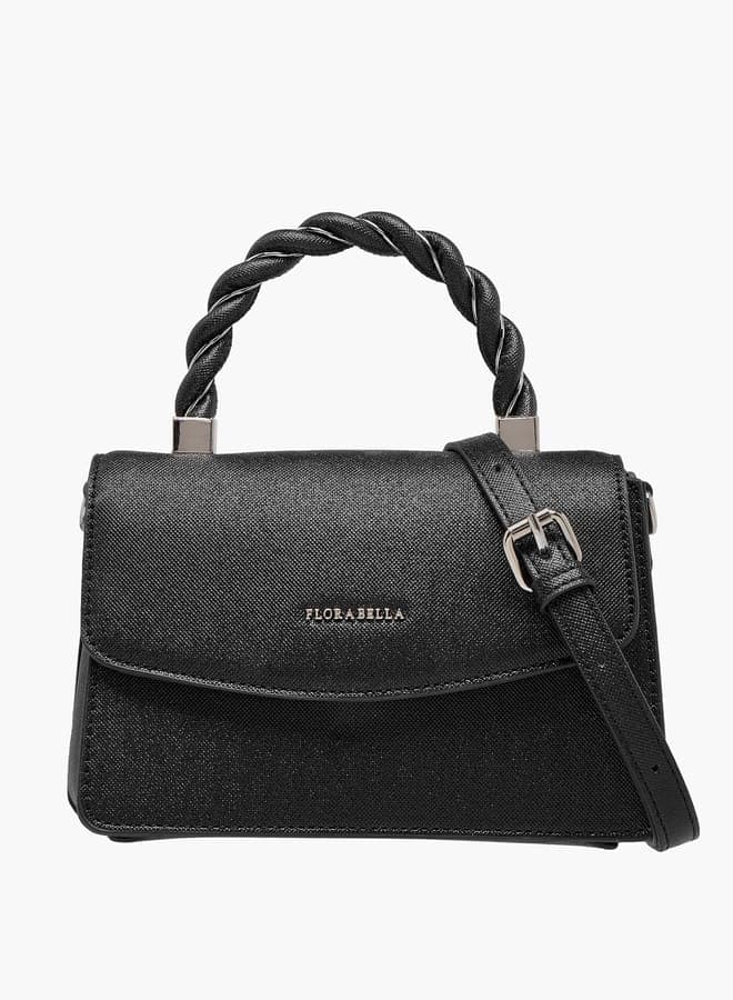 Flora Bella Textured Satchel: Elegance and Versatility Combined - Image 1