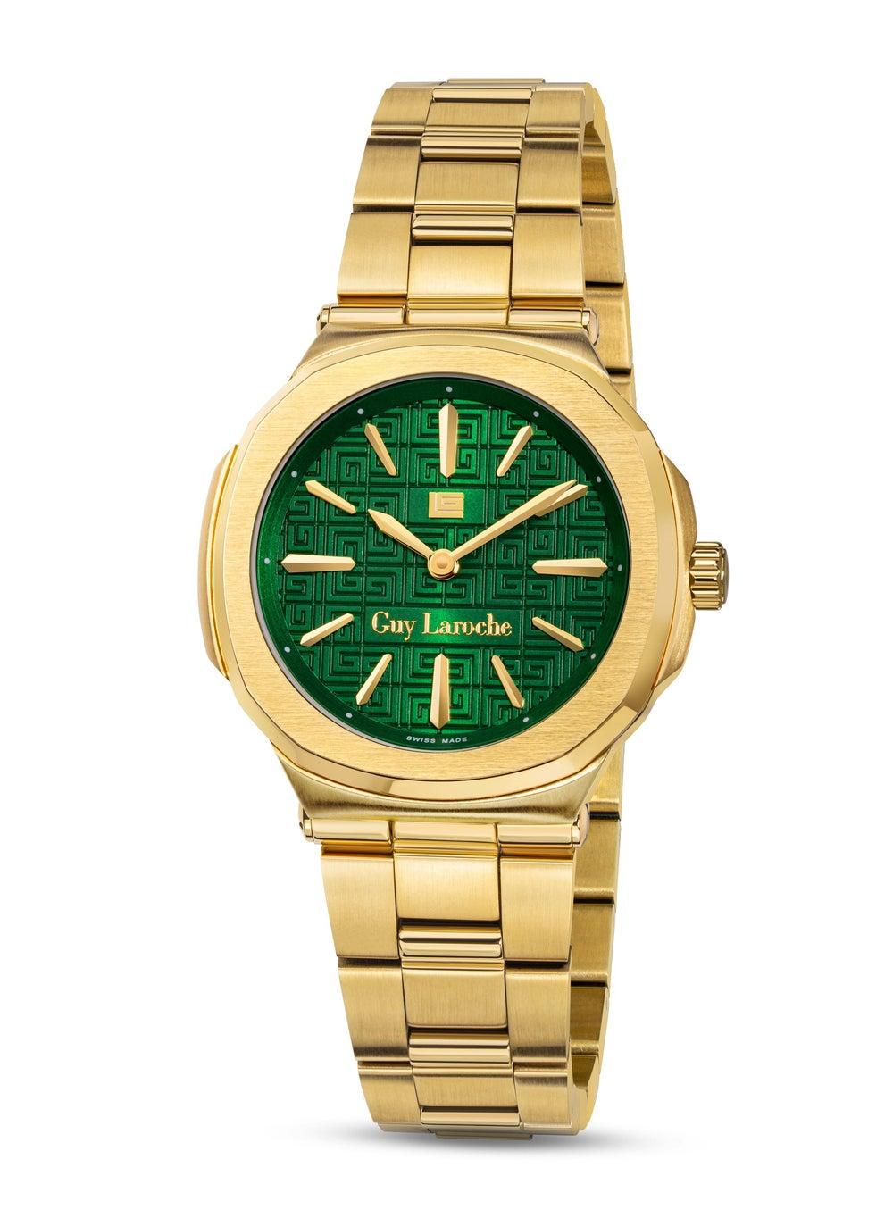 Guy Laroche Charlie Elegant Gold Watch for Women, 33mm 5ATM - Image 1