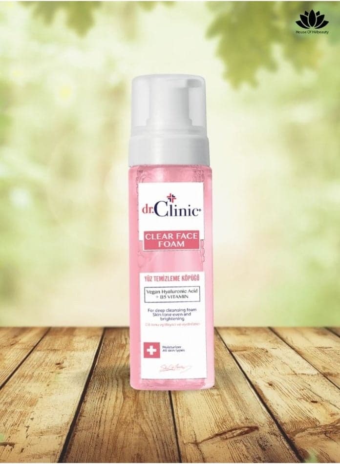 Dr. Clinic Pink Prebiotic Cleansing Foam 160ml for Sensitive Skin - Image 1