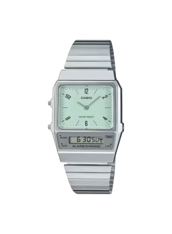CASIO AQ-800E-3ADF Elegant Analog Stainless Steel Watch - 32.1mm - Image 1