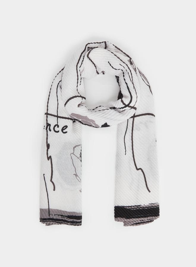 Styli Floral Elegance Scarf - Chic Accessory for Women - Image 1