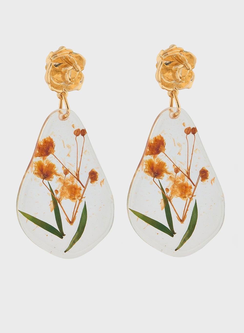 ELLA Floral Elegance Drop Earrings - A Touch of Spring - Image 1