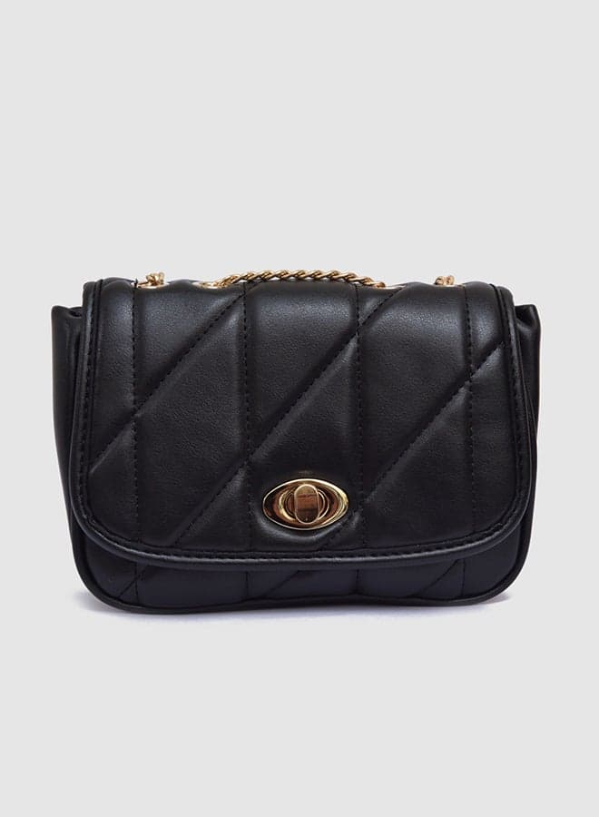 Vincci Elegance: Quilted Chain-Detailed Women's Shoulder Bag - Image 1