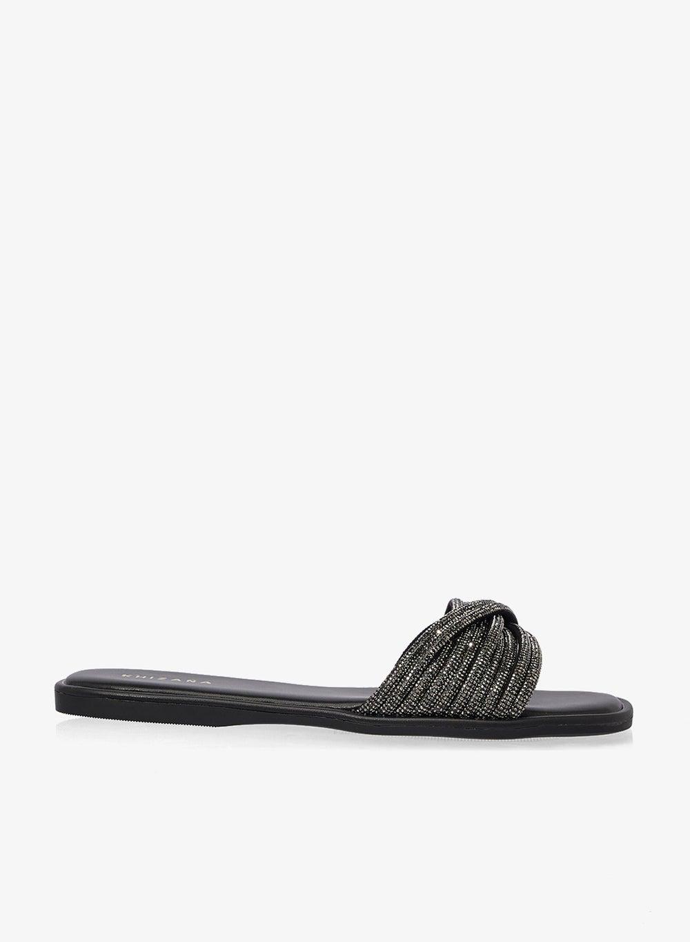 Elegant Black Flat Sandals Vhl2586Vc1 - A Versatile Summer Essential - Image 1