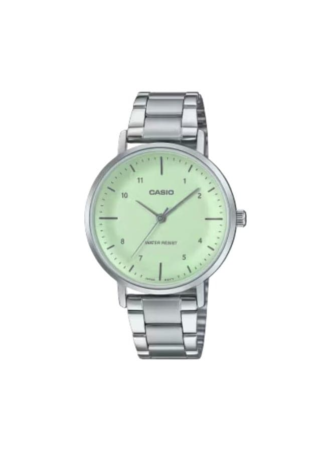 CASIO LTP-VT03D-3BDF Elegant Green Dial Women's Watch - 34mm - Image 1