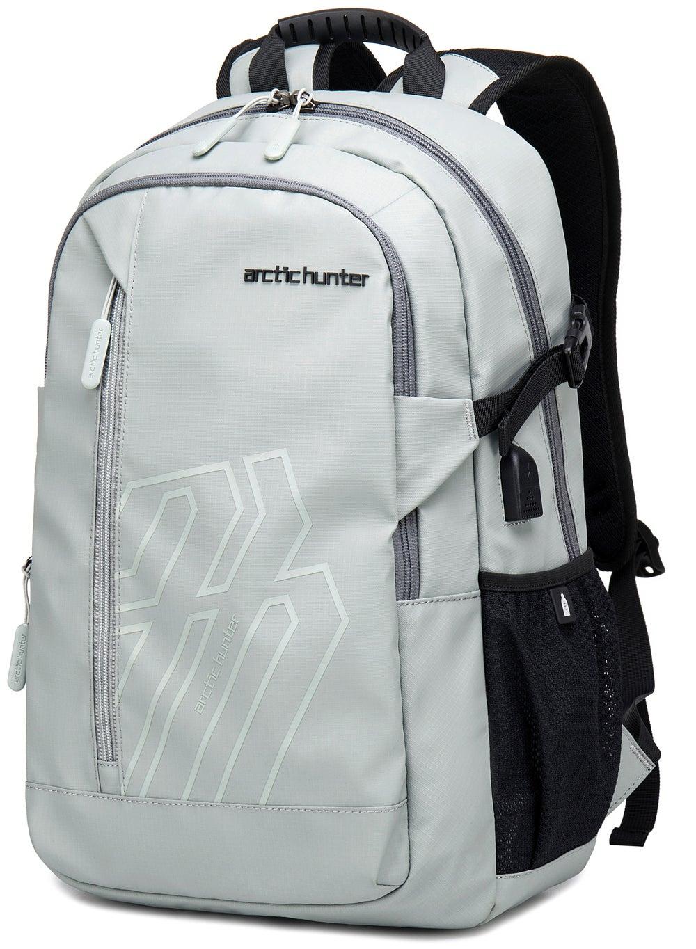 ARCTIC HUNTER 28L Premium Grey Laptop Backpack B00387 - Image 1