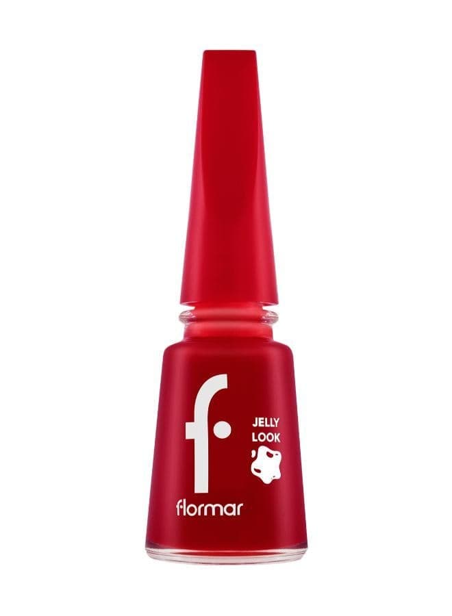 Flormar JL23 Stunning Red Jelly Look Nail Enamel - Image 1