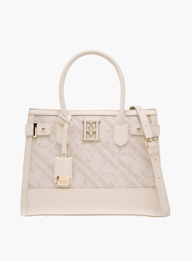 ELLE Women's Jacquard Textured Tote: Style & Versatility Combined - Image 1