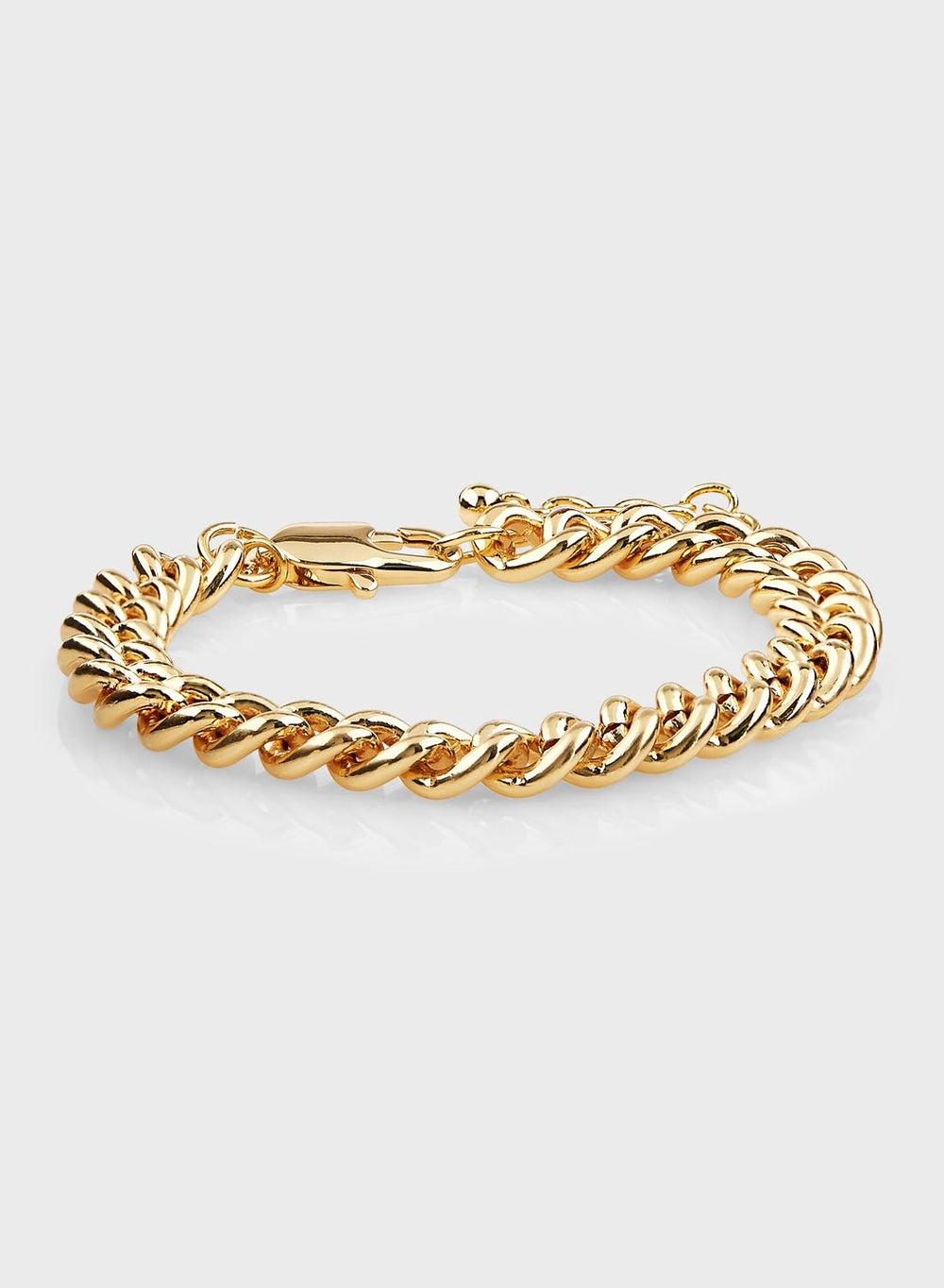 Fashionbox Gold-Plated Chunky Chain Bracelet with Lobster Clasp - Image 1