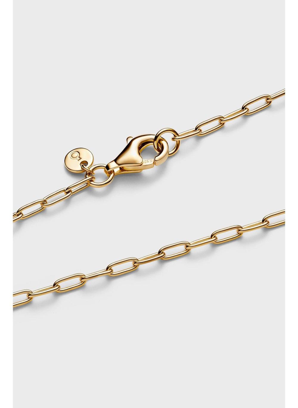 PANDORA Elegance: Gold-Plated Women's Link Necklace - Image 1