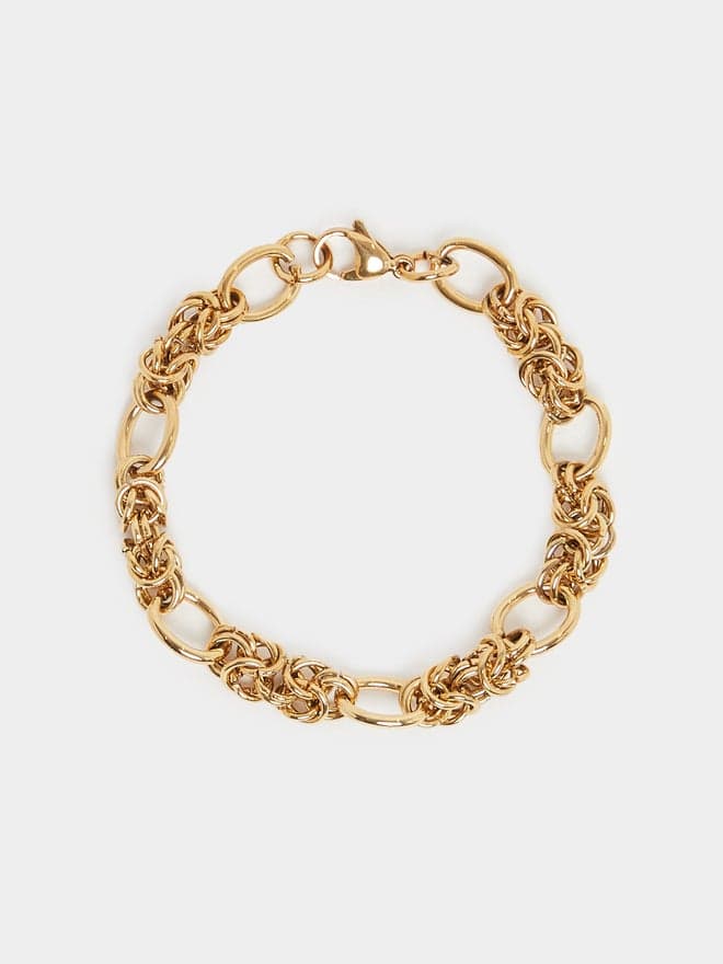 Elegant Styli Link Chain Bracelet with Lobster Clasp - Image 1