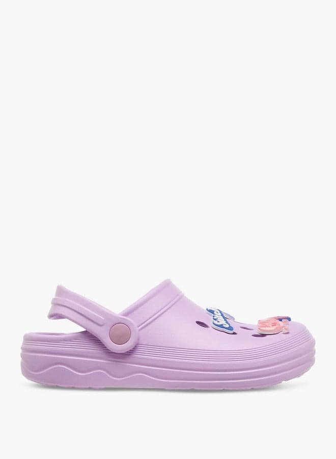 Stitch Jibbitz NW251122 Lilac Clogs for Kids - Image 1