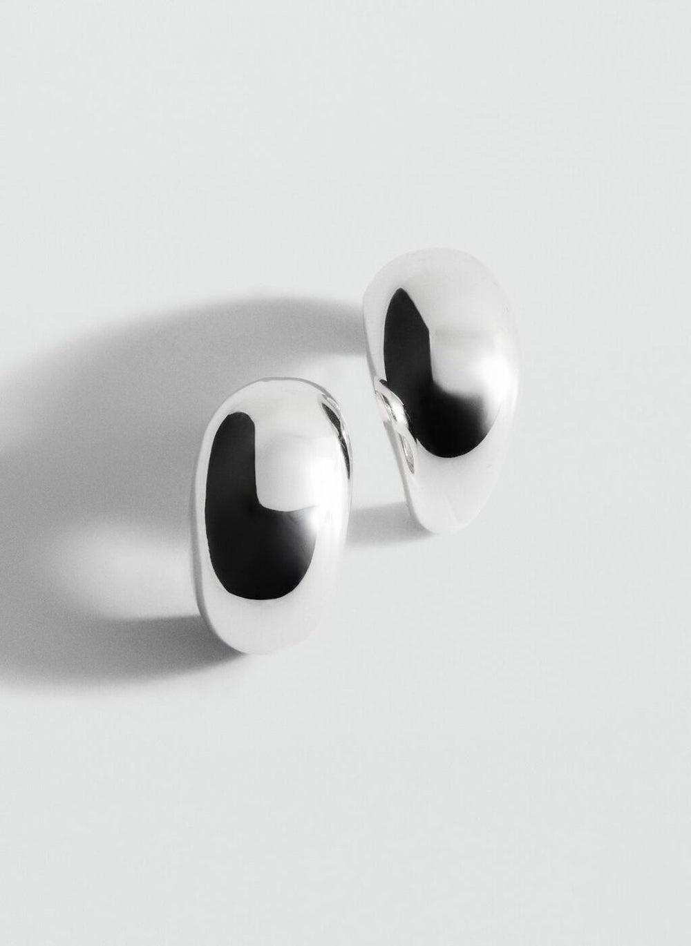 MANGO Elegant Volume Hoop Earrings for Women - Image 1
