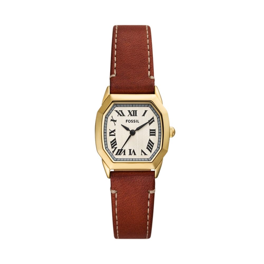 FOSSIL Harlow Elegance - Gold-Tone & Leather Women’s Watch - Image 1