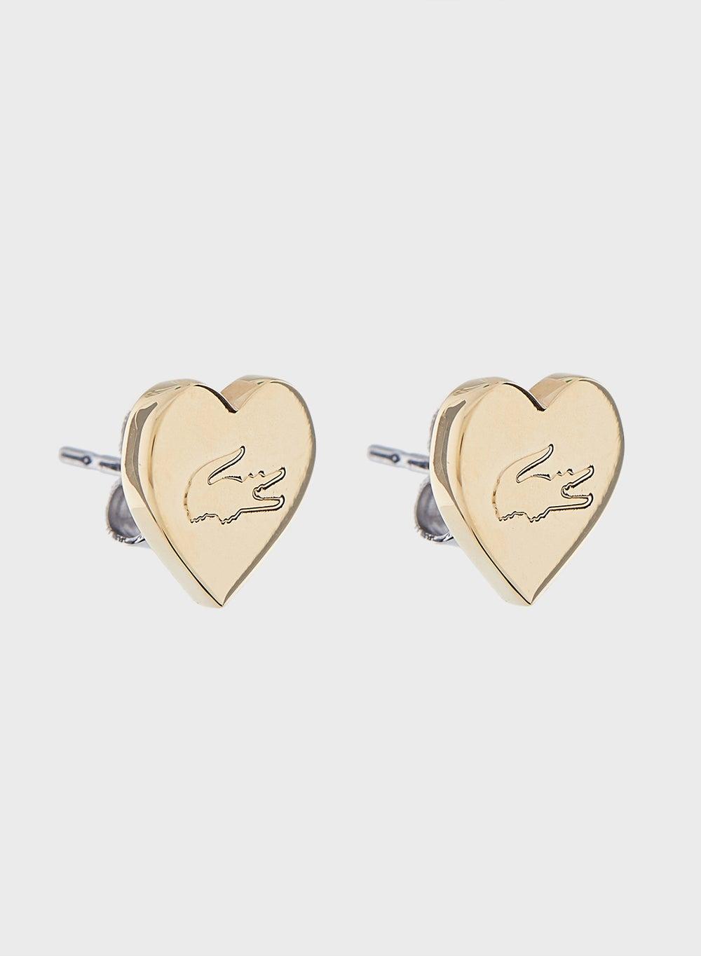 LACOSTE LOVE MY CROC Gold-Toned Women's Earrings - Image 1