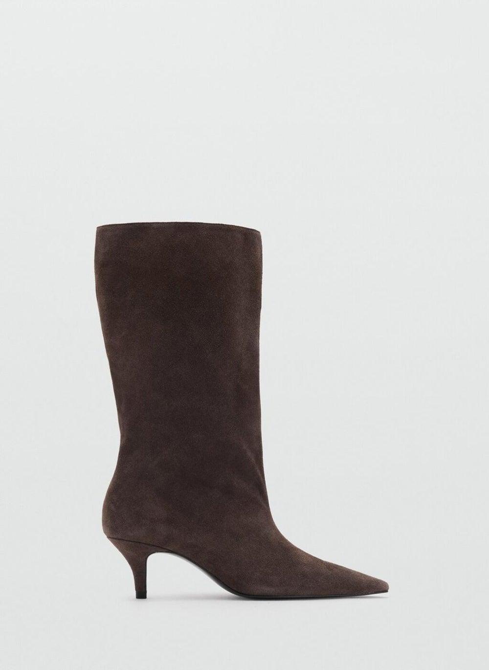 Elegant Suede Kitten Heel Ankle Boots, Style 17096341 32 - Image 1