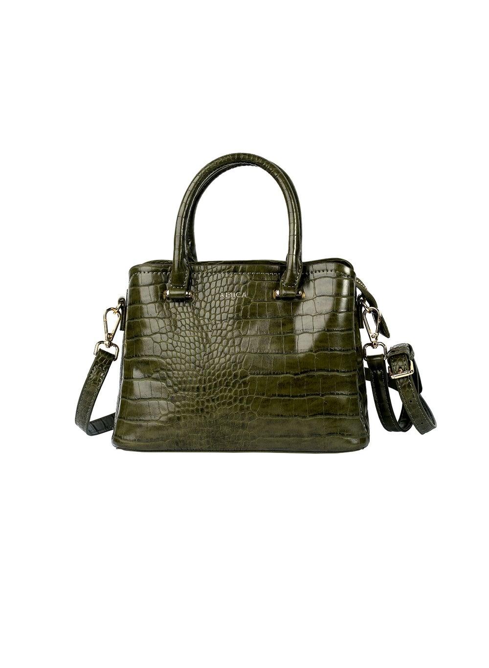 AMICA Daphne Vegan Leather Chic Crossbody Handbag - Image 1