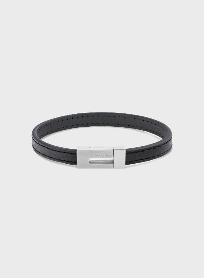 CALVIN KLEIN Exposed: Sleek Men's Leather Bracelet - Image 1