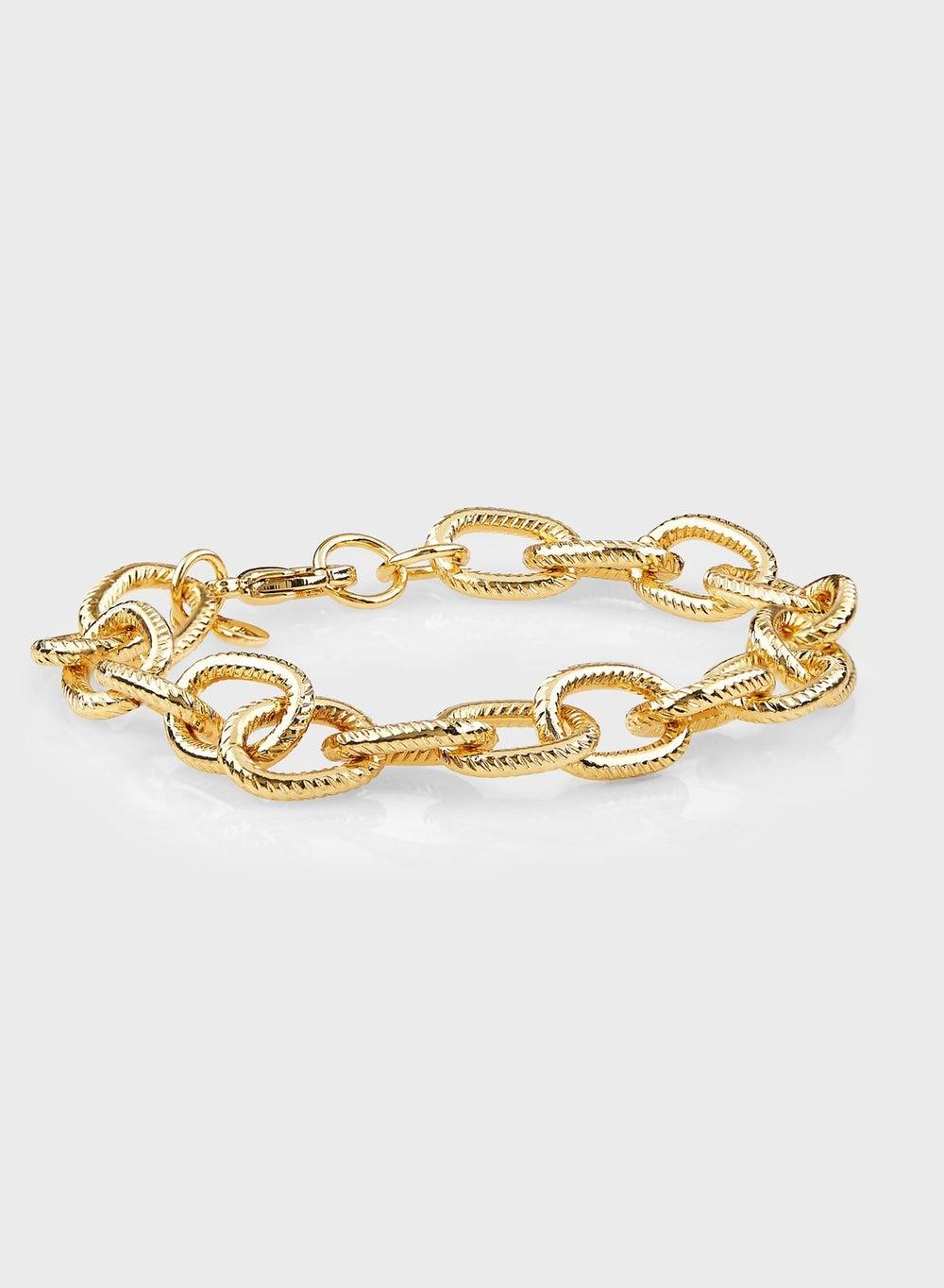 Fashionbox Ines Gold Plated Chain Bracelet for Elegant Appeal - Image 1